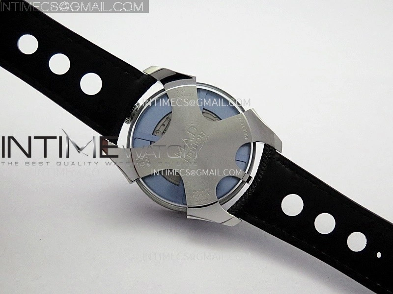 MB&F M.A.D.1.Blue SS K11F 1:1 Best Edition on Black Leather Strap Miyota 821A